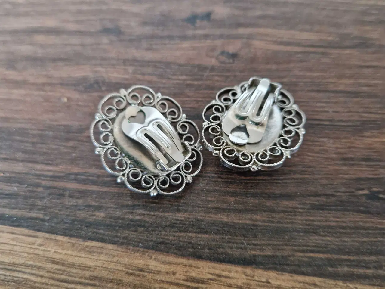 Billede 4 - Italienske vintage øreringe i mikromosaik 