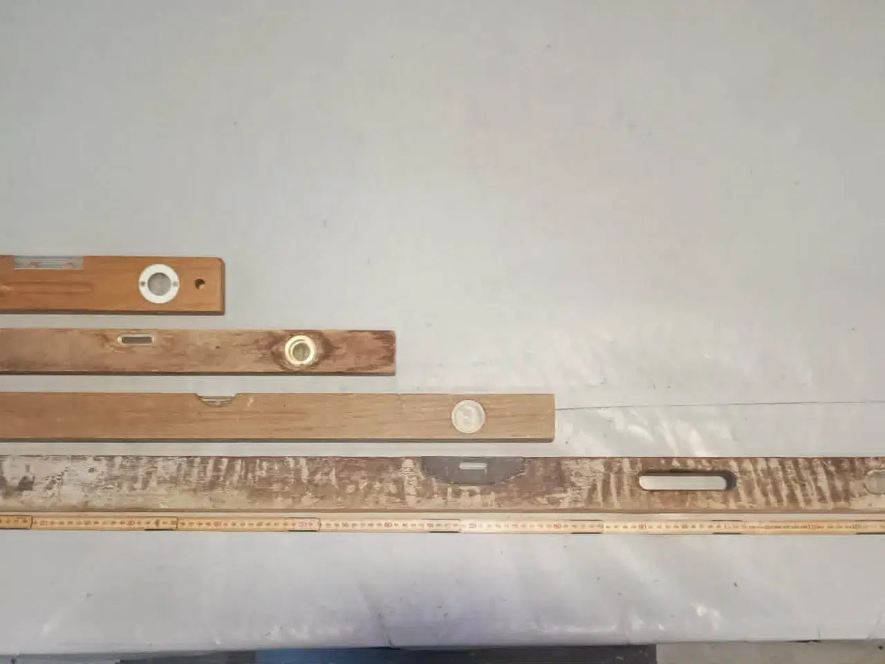 Billede 1 - Vaterpas, 4 stk. i træ