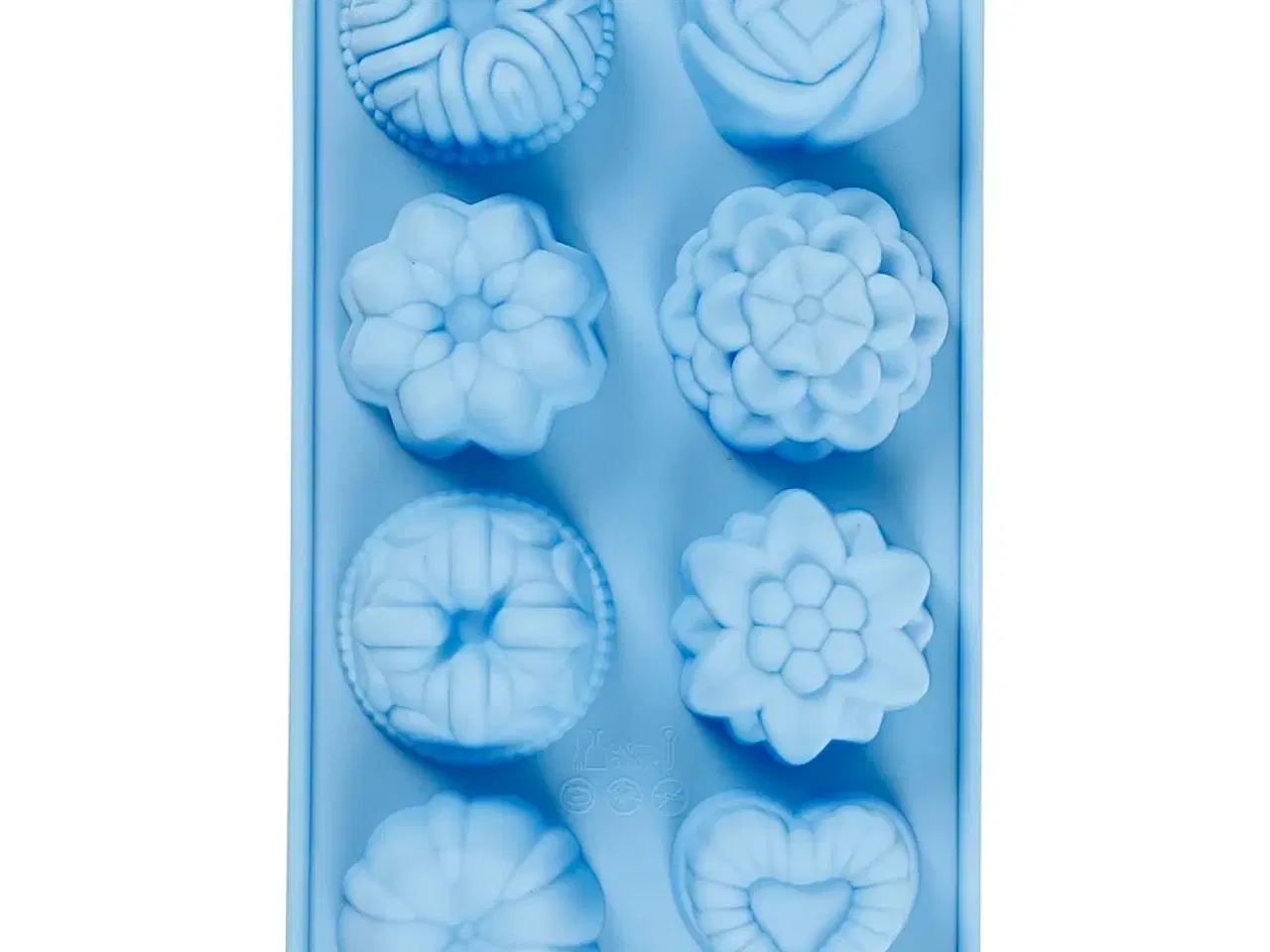Billede 1 - Silikoneform, små sandkager, H: 2,5 cm, L: 4 cm, B: 4,5 cm, 25 ml, 1 stk.