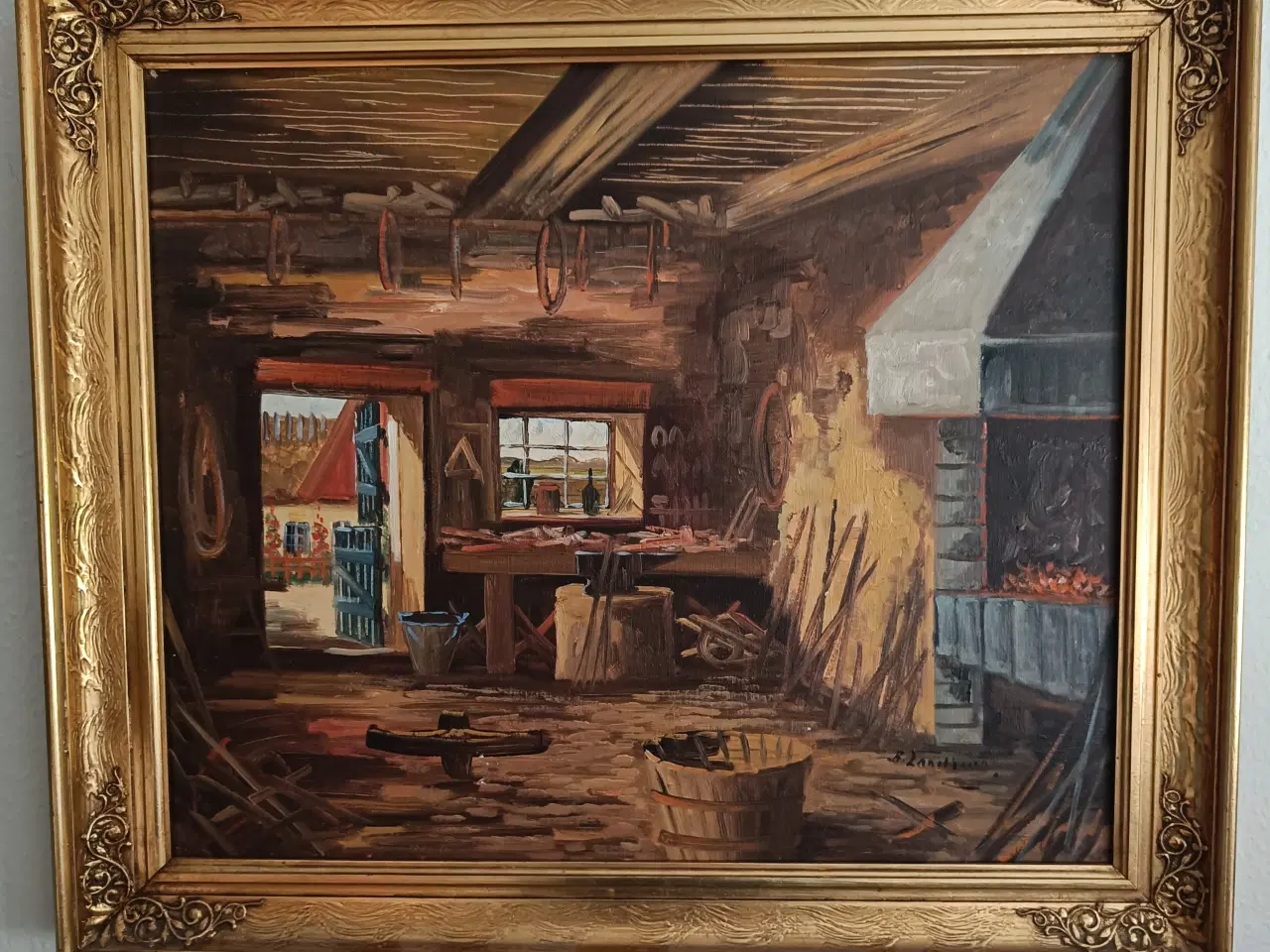 Billede 1 - Maleri af B. Landberg