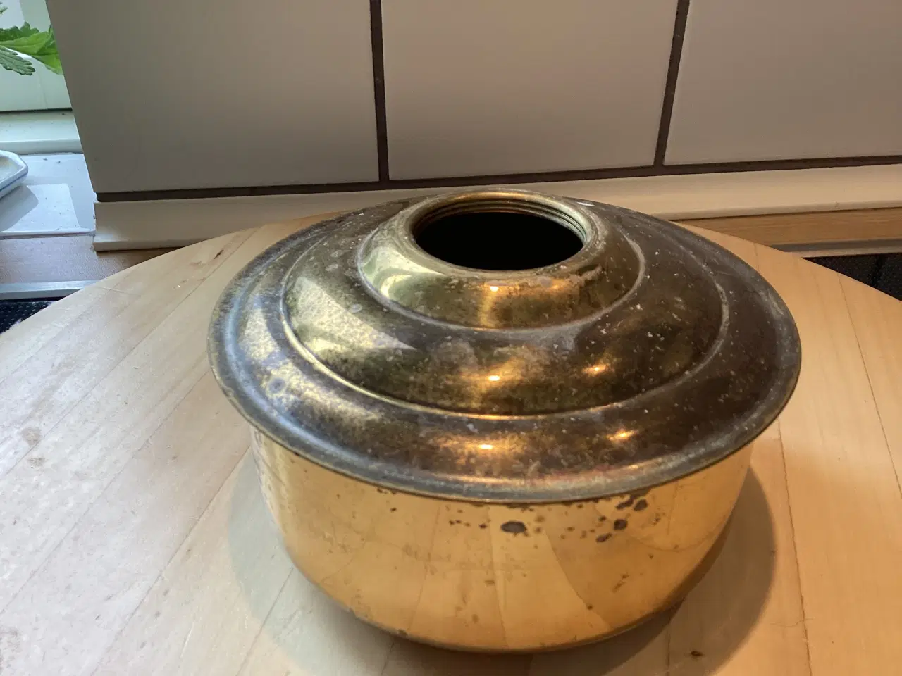 Billede 14 - Ældre skibs/loft/olielampe i messing