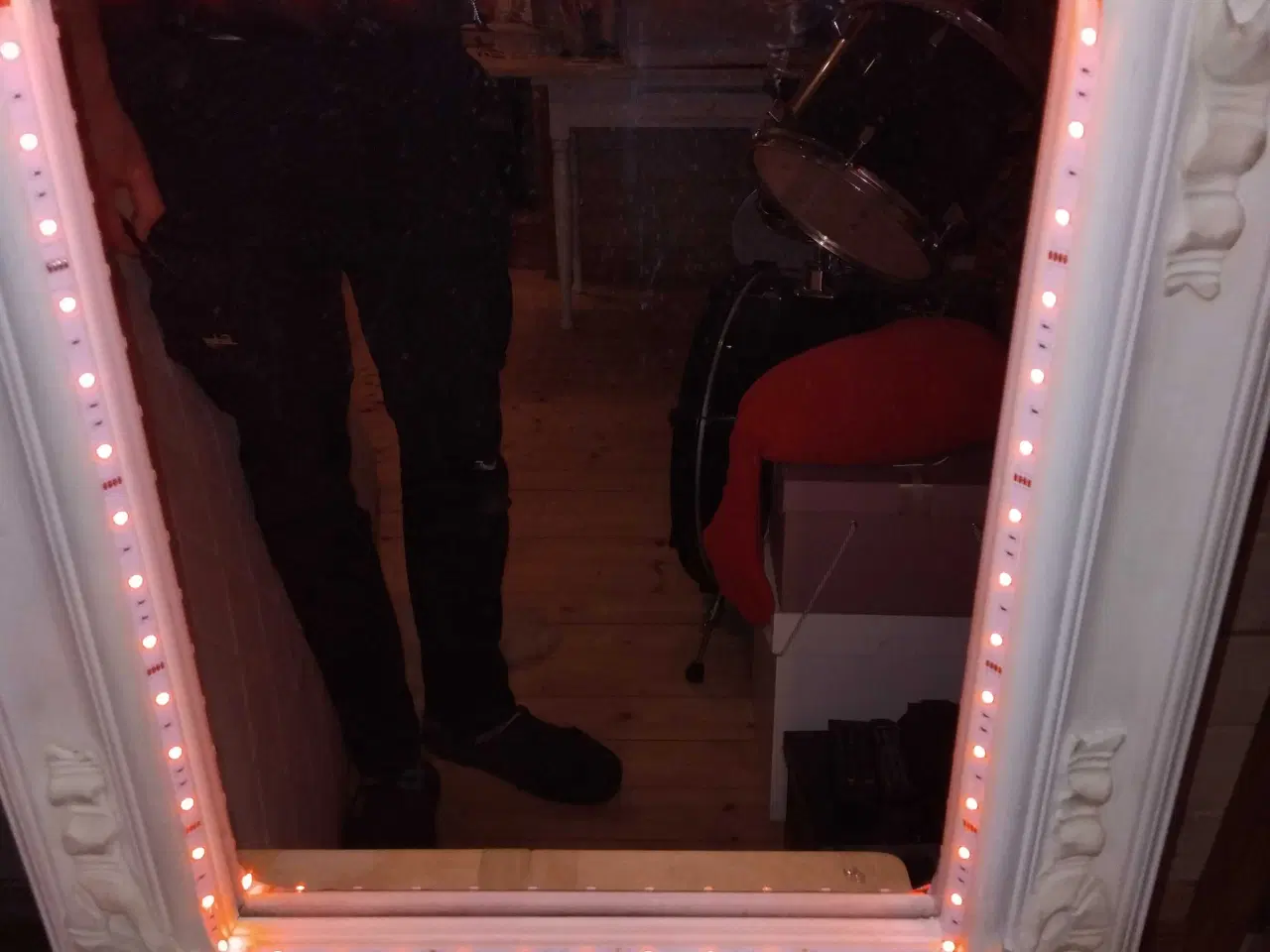 Billede 1 - Spejl med lys/ fj.bjt