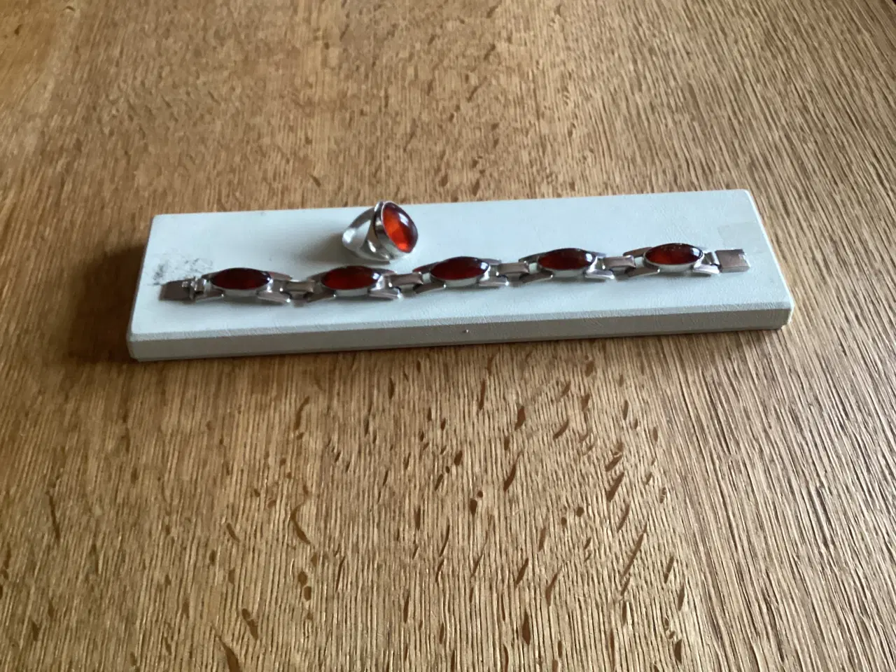 Billede 1 - N E From Sterling Sølvarmbånd og Sølvring