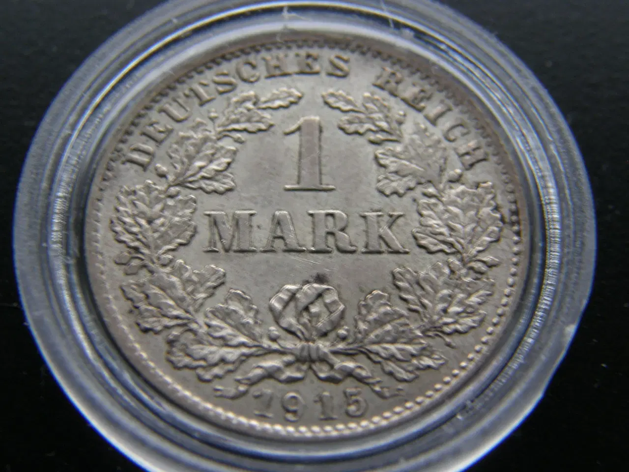 Billede 2 - Tyskland  1 Mark  1915 D  Sølv  KM#14.
