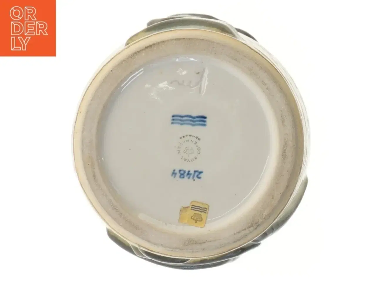 Billede 3 - Vase med fuglemotiv fra Royal Copenhagen (str. 16x14 cm)