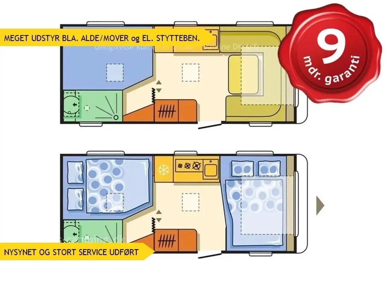 Billede 1 - 2018 - Adria Adora 522 UP   VELHOLDT VOGN MED CENTRAL VARME / MOVER / AUT. STØTTEBEN / AC.