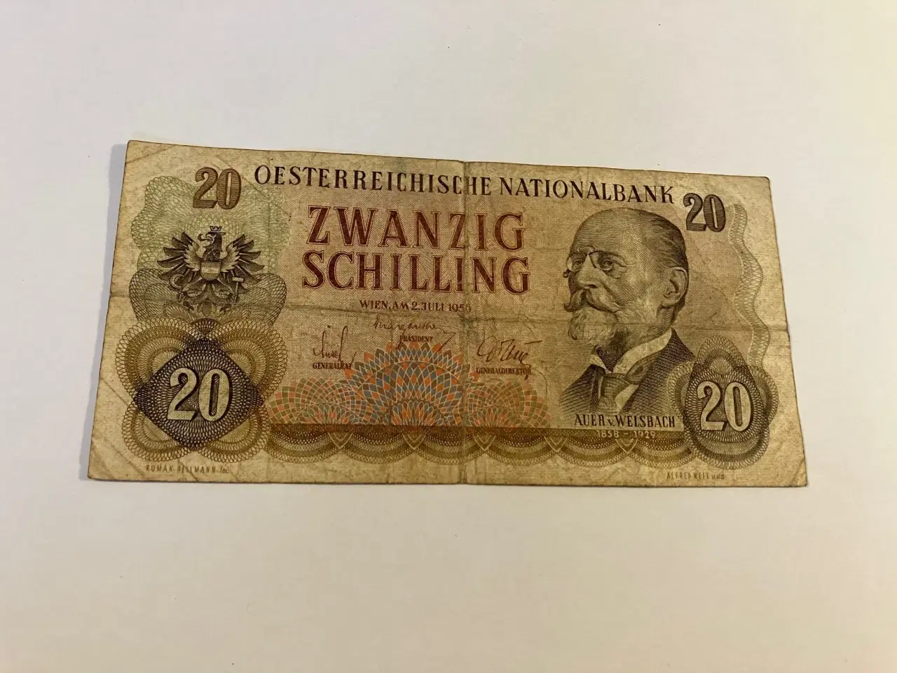 Billede 1 - 20 Schilling Austria 1980