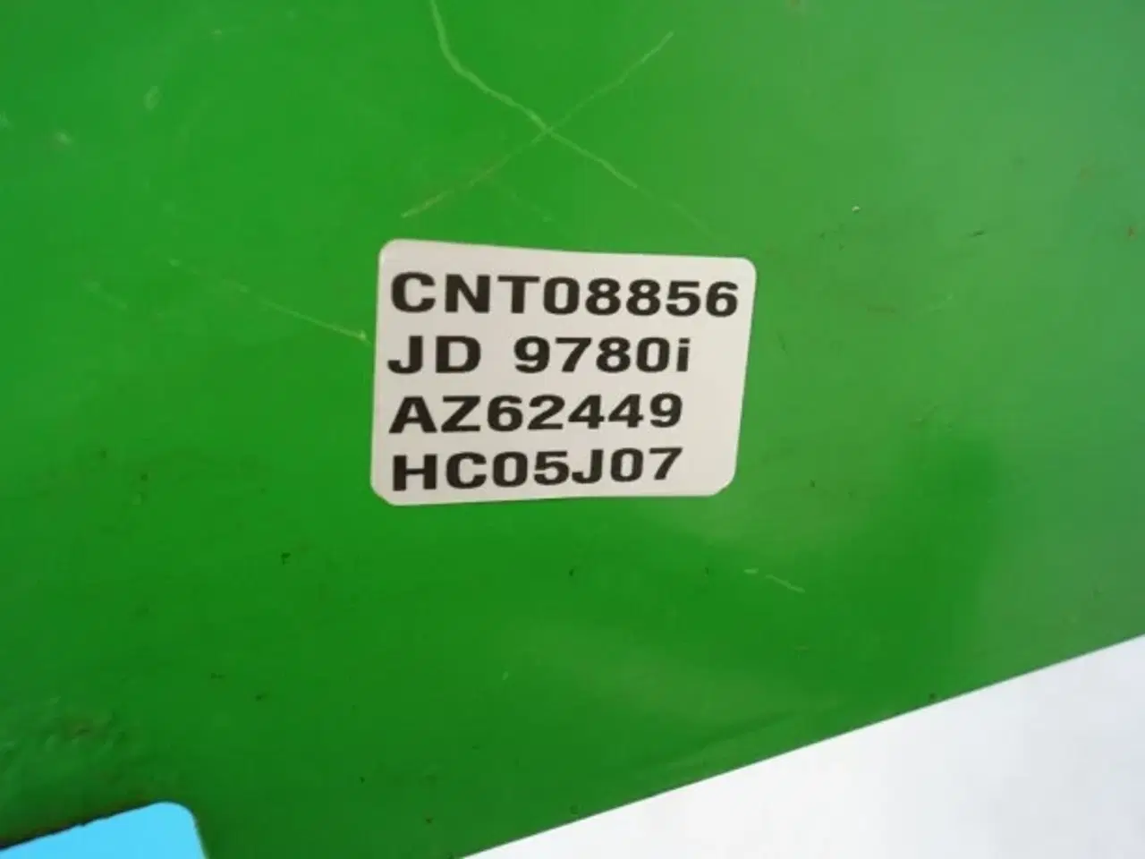 Billede 6 - John Deere 9780 Plade AZ62449