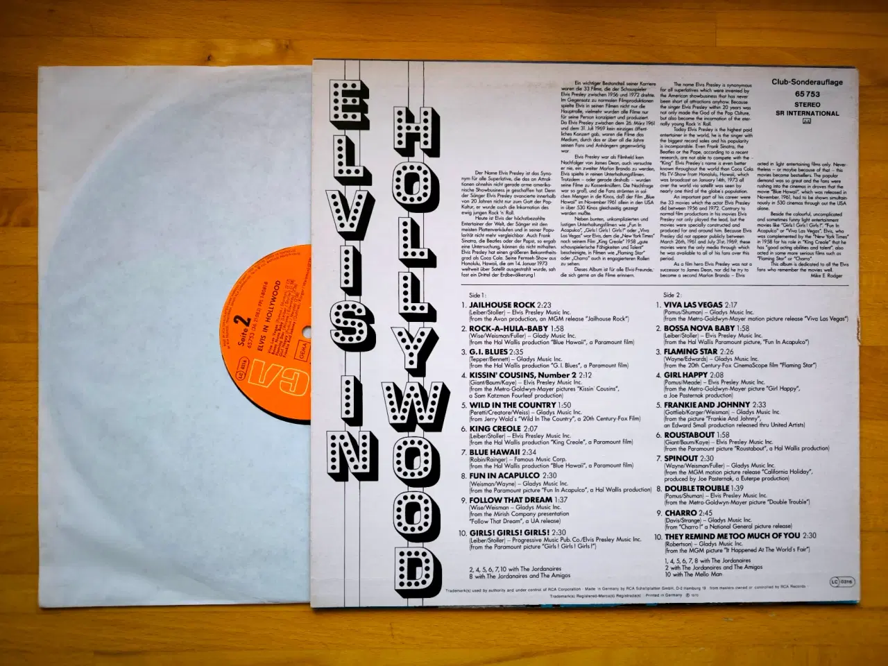 Billede 2 - LP, Elvis Presley, Elvis In Hollywood