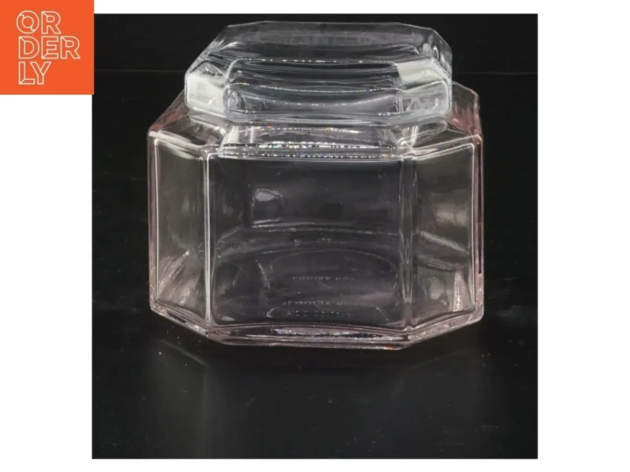 Billede 1 - Opbevaringsglas med låg fra Louise Roe (str. 12x12x10 cm)