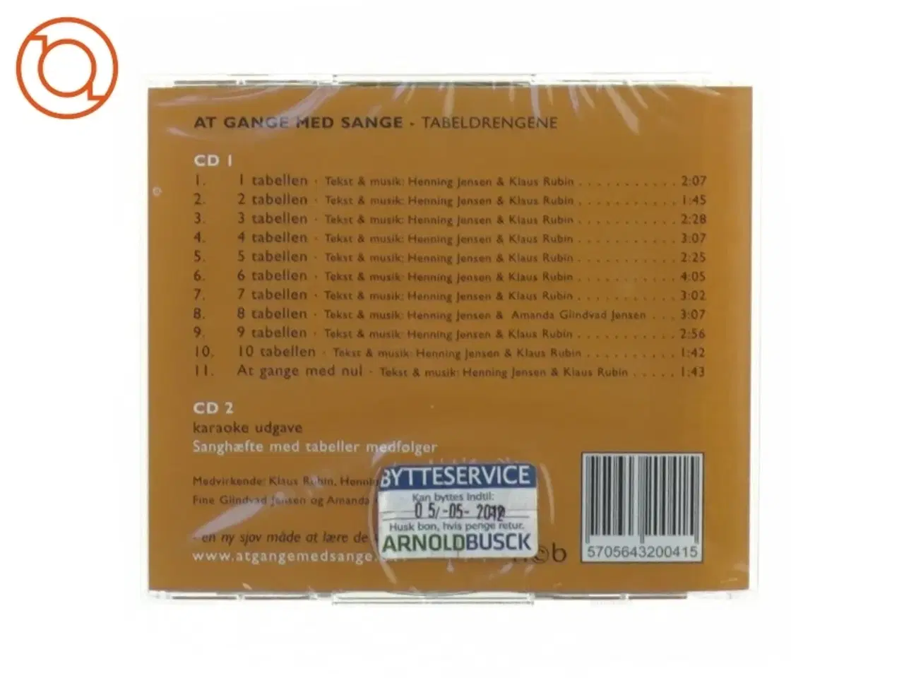 Billede 2 - Cd "at gange med sange" fra Ncb (str. 13 x 14 cm)