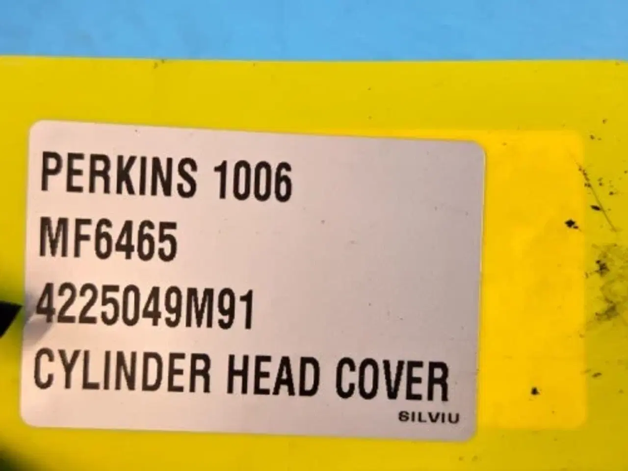 Billede 2 - Perkins 1006 Cylinderhoved Dæksel 4225049M91