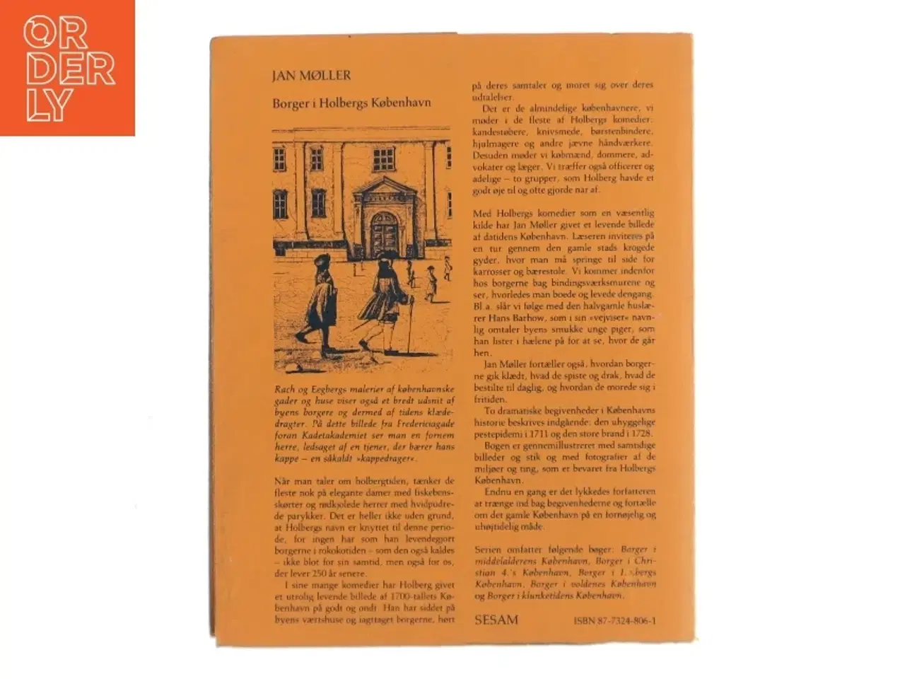 Billede 2 - Borger i Holbergs København af Jan Møller (Bog)