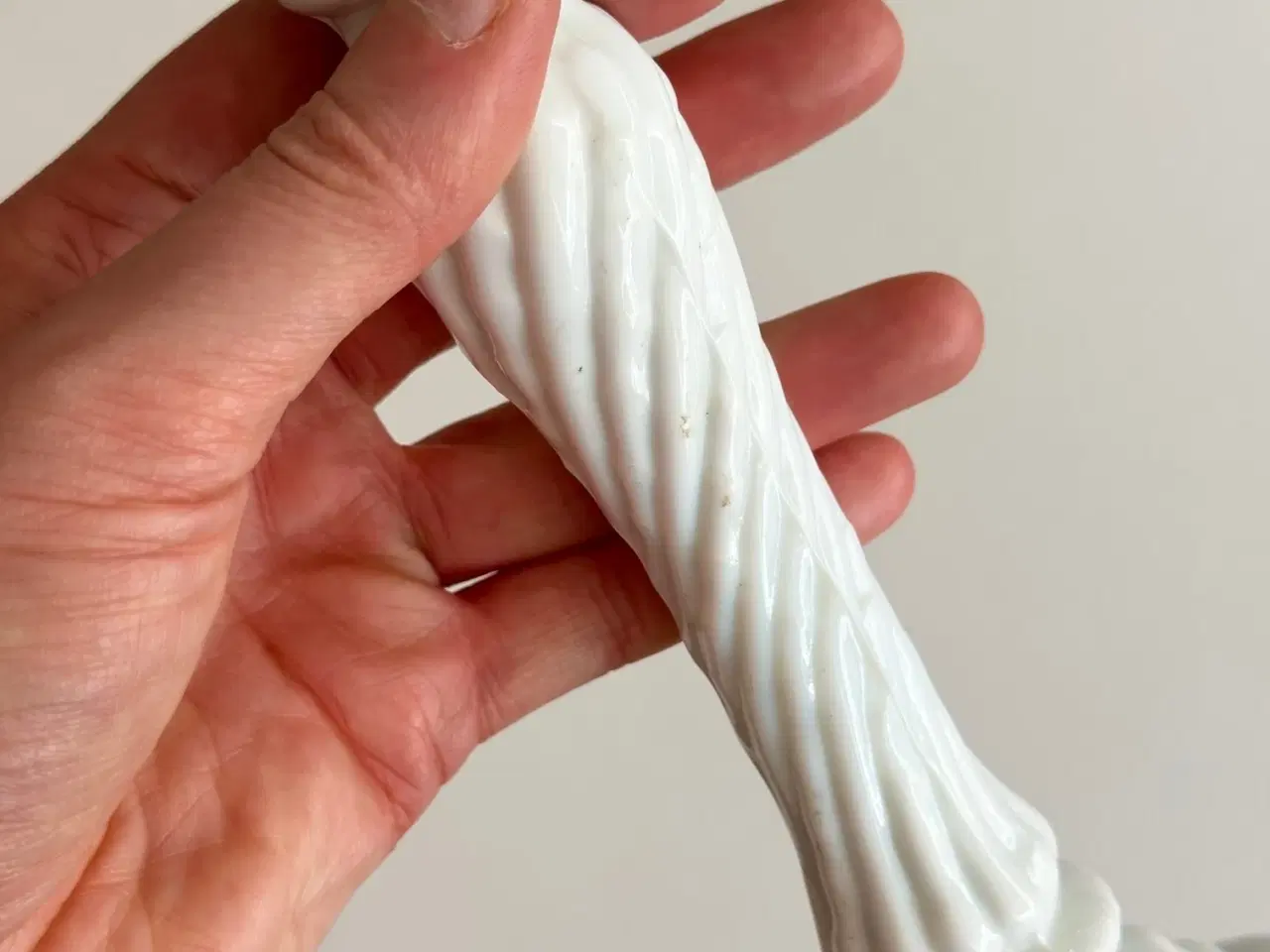 Billede 6 - Lysestage, opalineglas