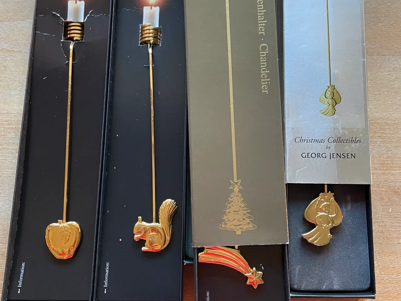 Billede 2 - Georg Jensen lyseholdere guld