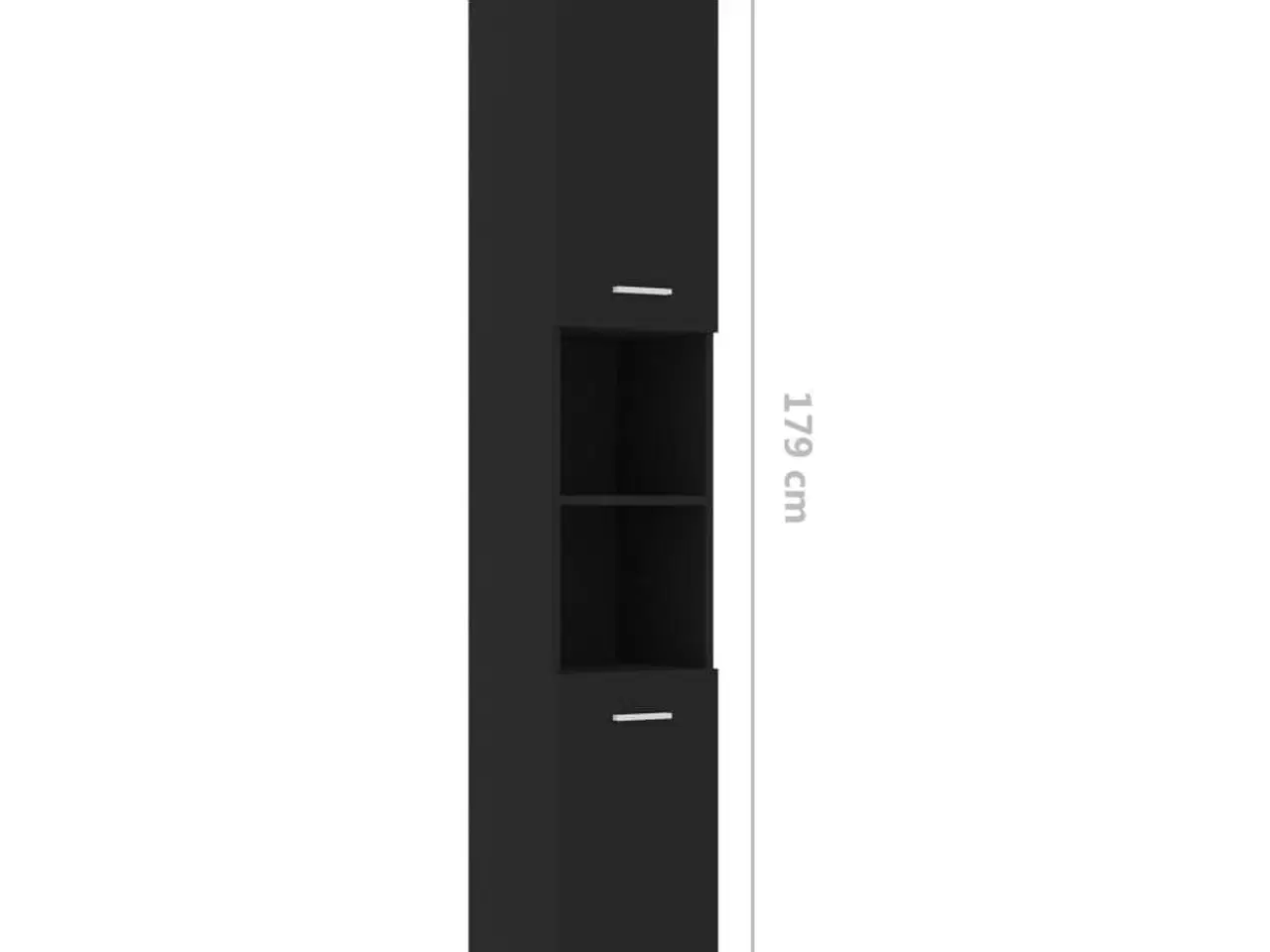 Billede 8 - Badeværelsesskab 30x30x179 cm spånplade sort