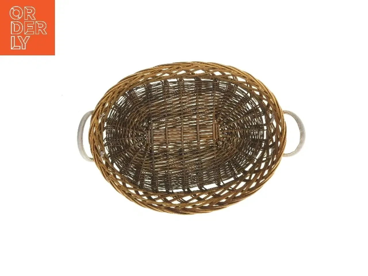 Billede 4 - Flettet kurv med håndtag (str. 44x35 cm)