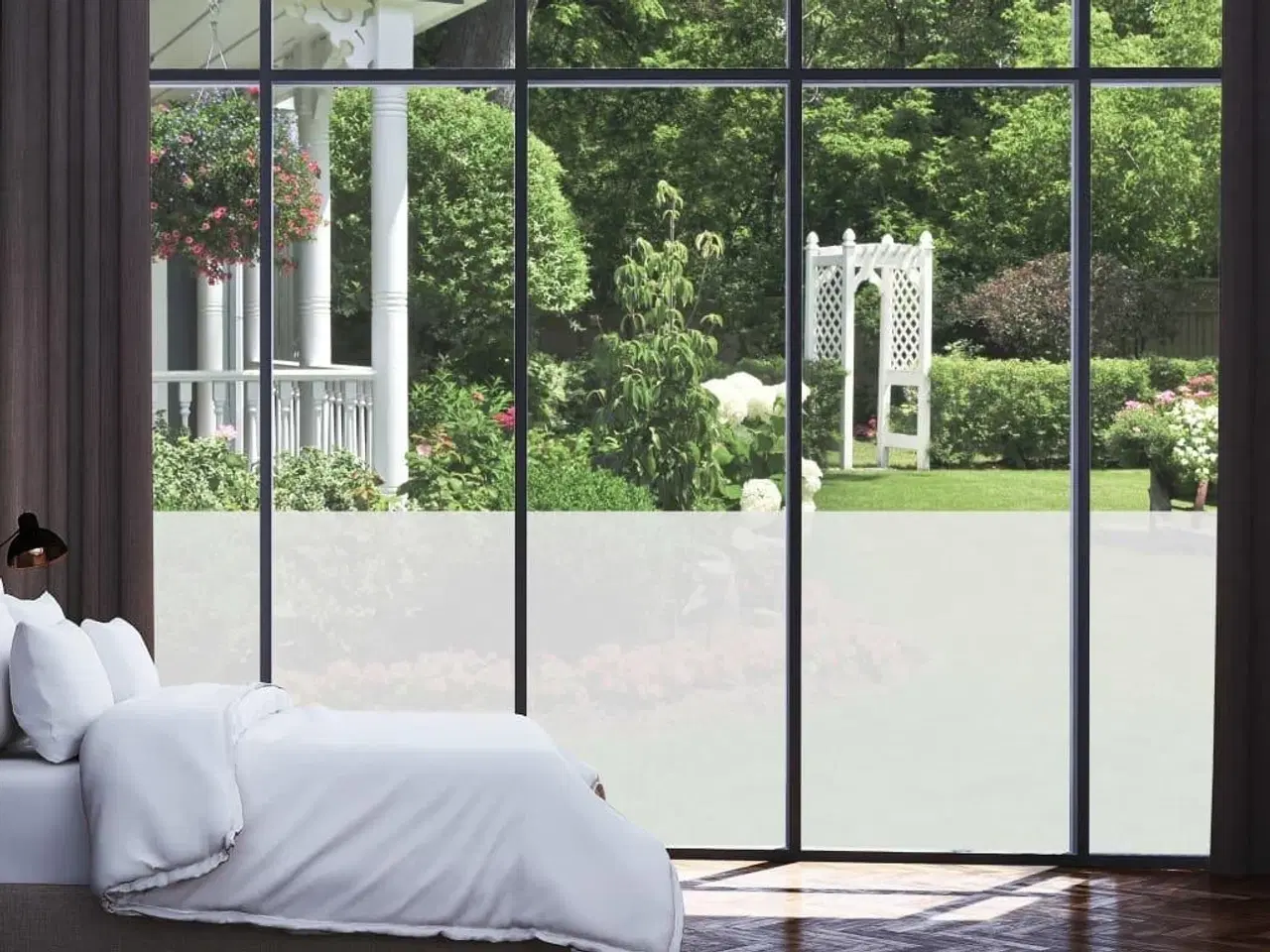 Billede 6 - Vinduesfolie 0,9x10 m PVC matteret grå