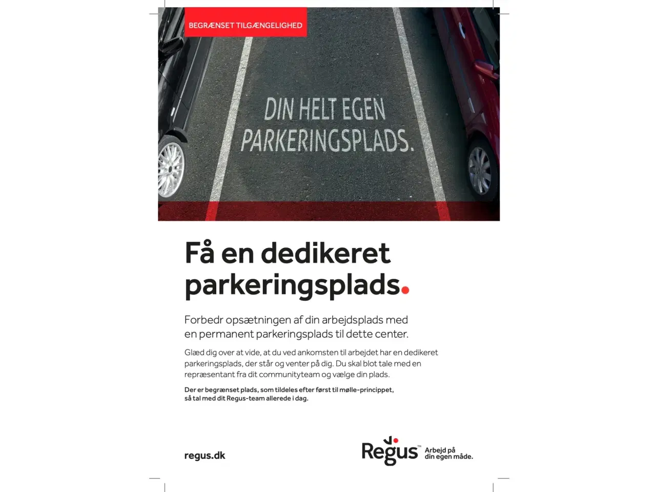 Billede 3 - Få en dedikeret parkeringsplads på Lyngbyvej 20