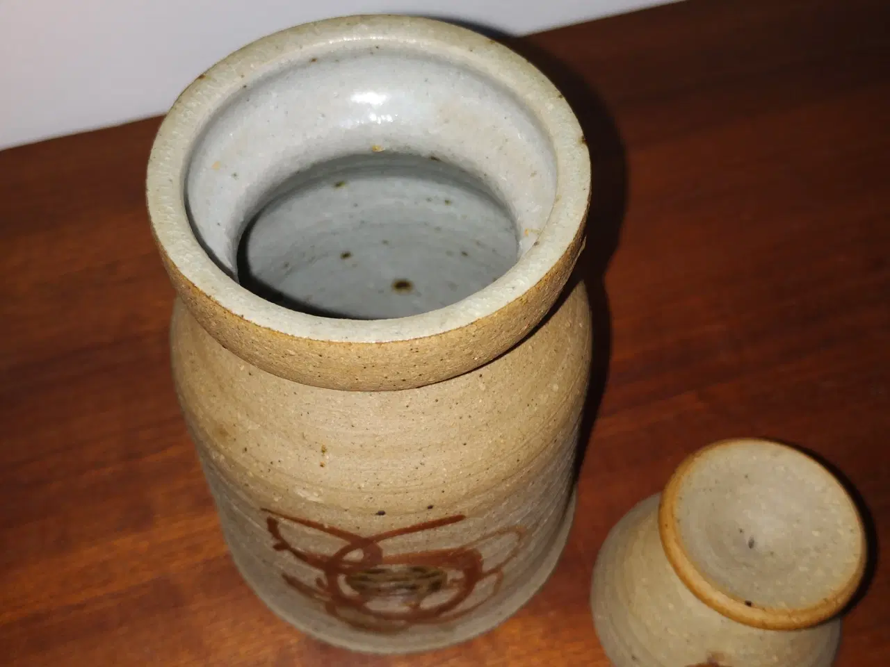 Billede 3 - Keramik marmelade krukke