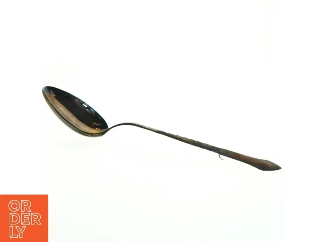 Billede 1 - Gammel ske med langt skaft (str. 38 x, 8 cm)