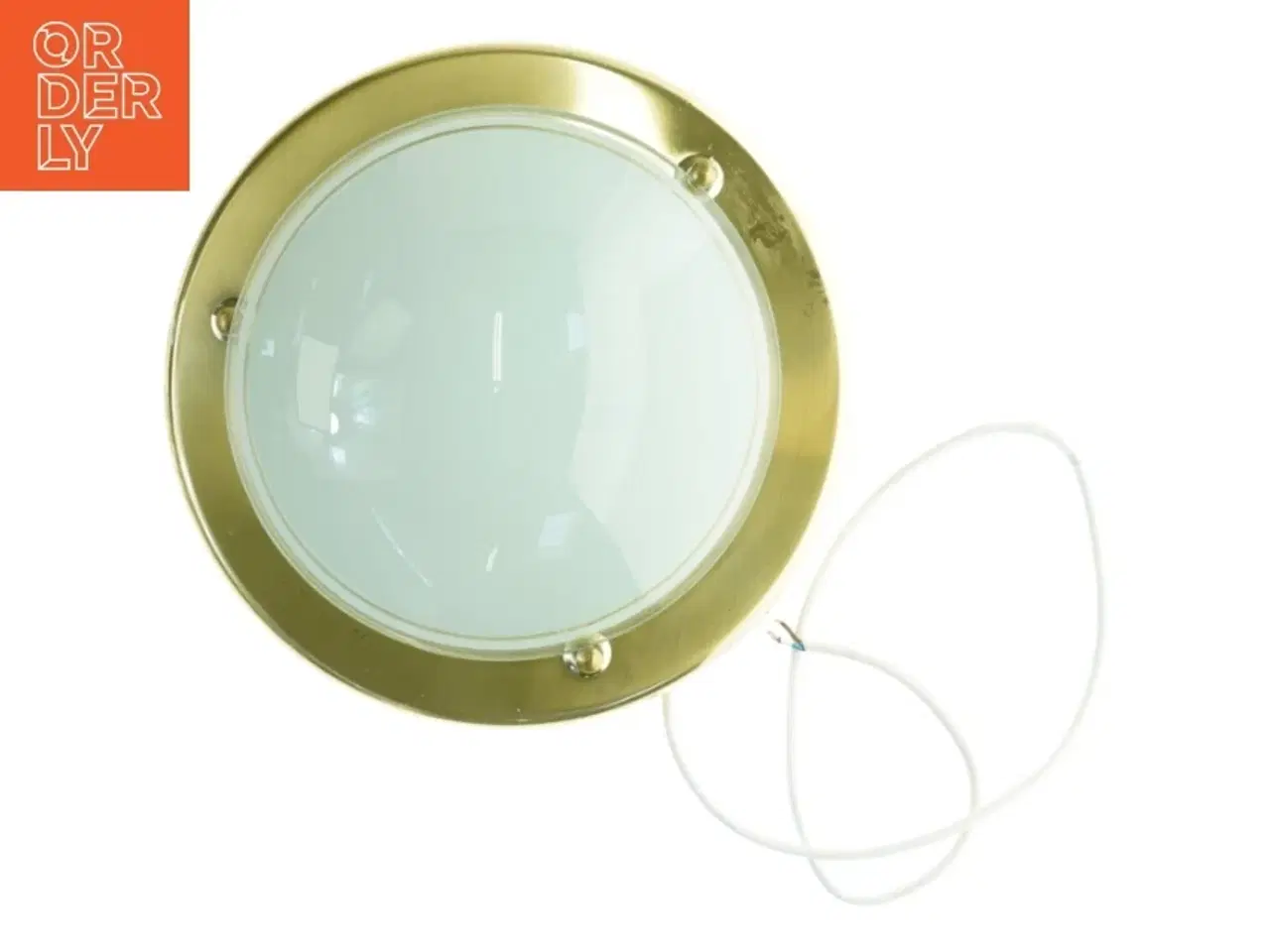 Billede 3 - Messing loftlampe (str. 31 x 31 cm)