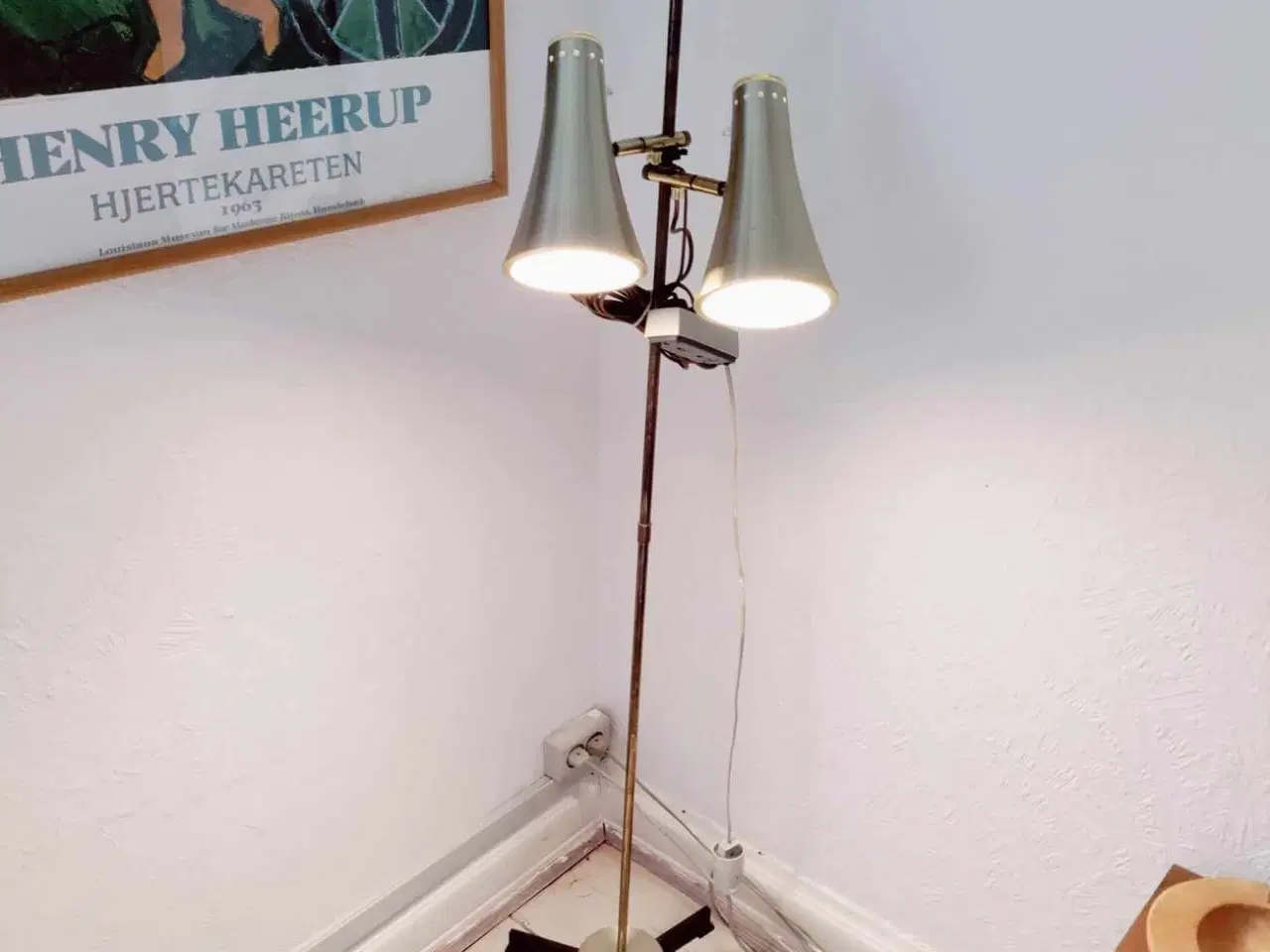 Billede 1 - super fed retro standerlampe