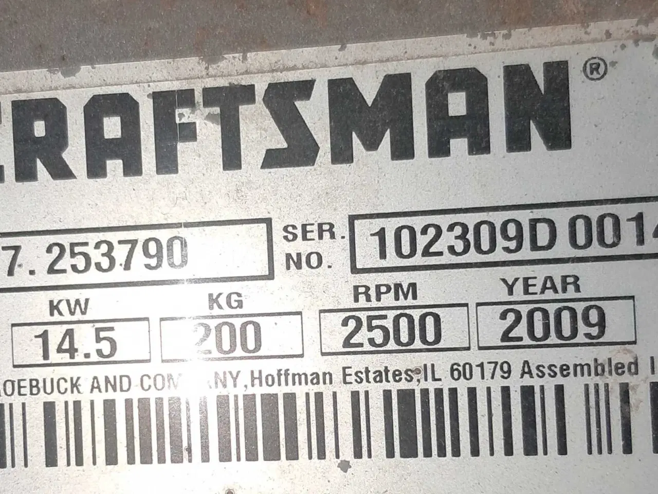 Billede 6 - Craftsman havetraktor 19,5 hp