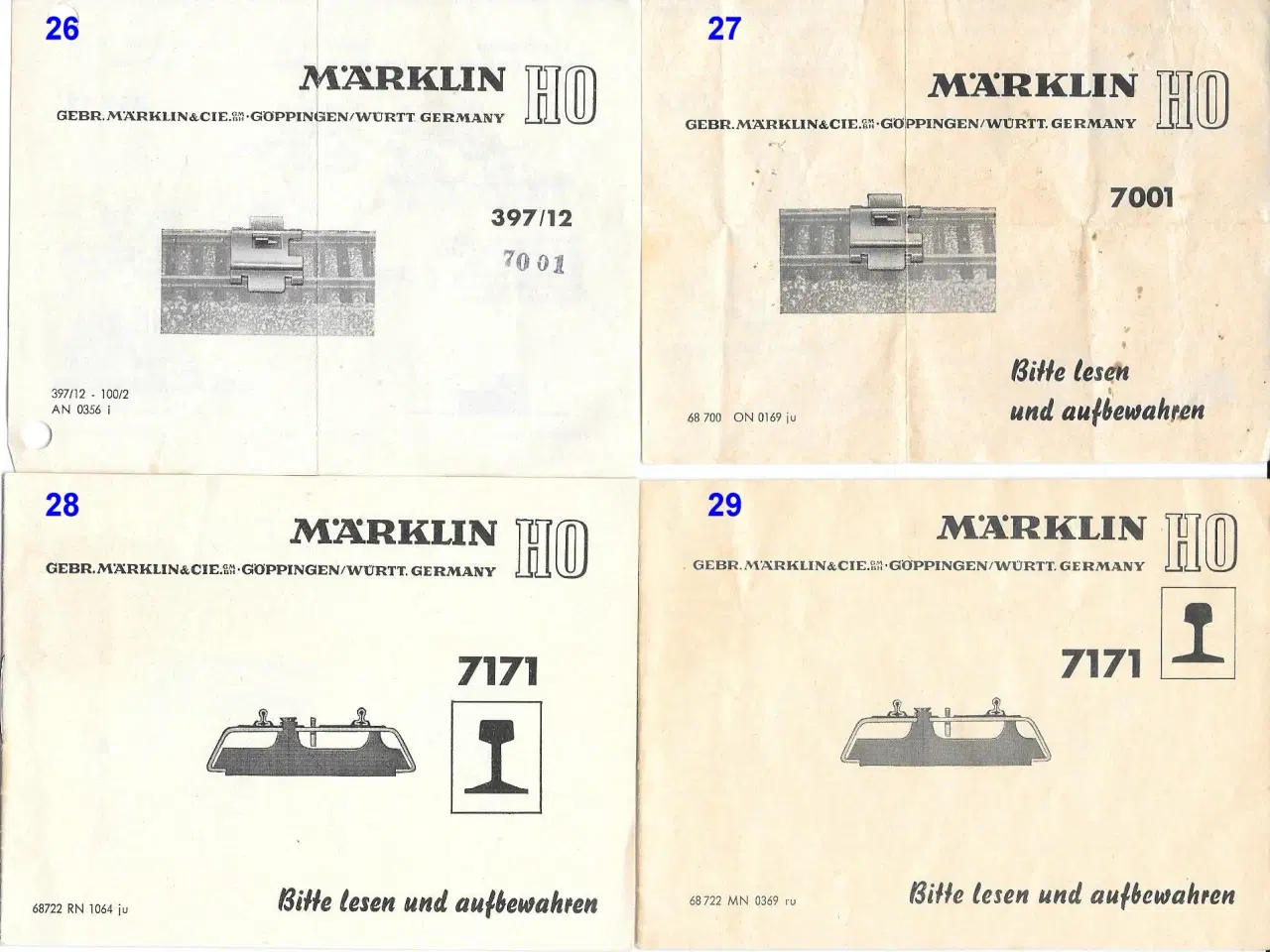 Billede 8 - Marklin: Vejledninger til ældre modeller/udstyr