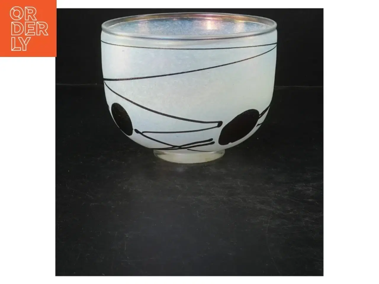 Billede 2 - Kosta Boda B. Vallien Atelje håndmalet glas skål. (str. Ø. 16 cm)