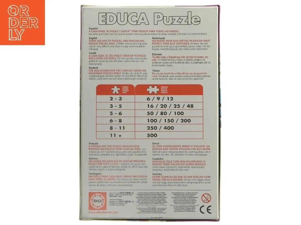 Billede 2 - Disney Princess puslespil 50 brikker fra Educa (str. 50 brikker cm)