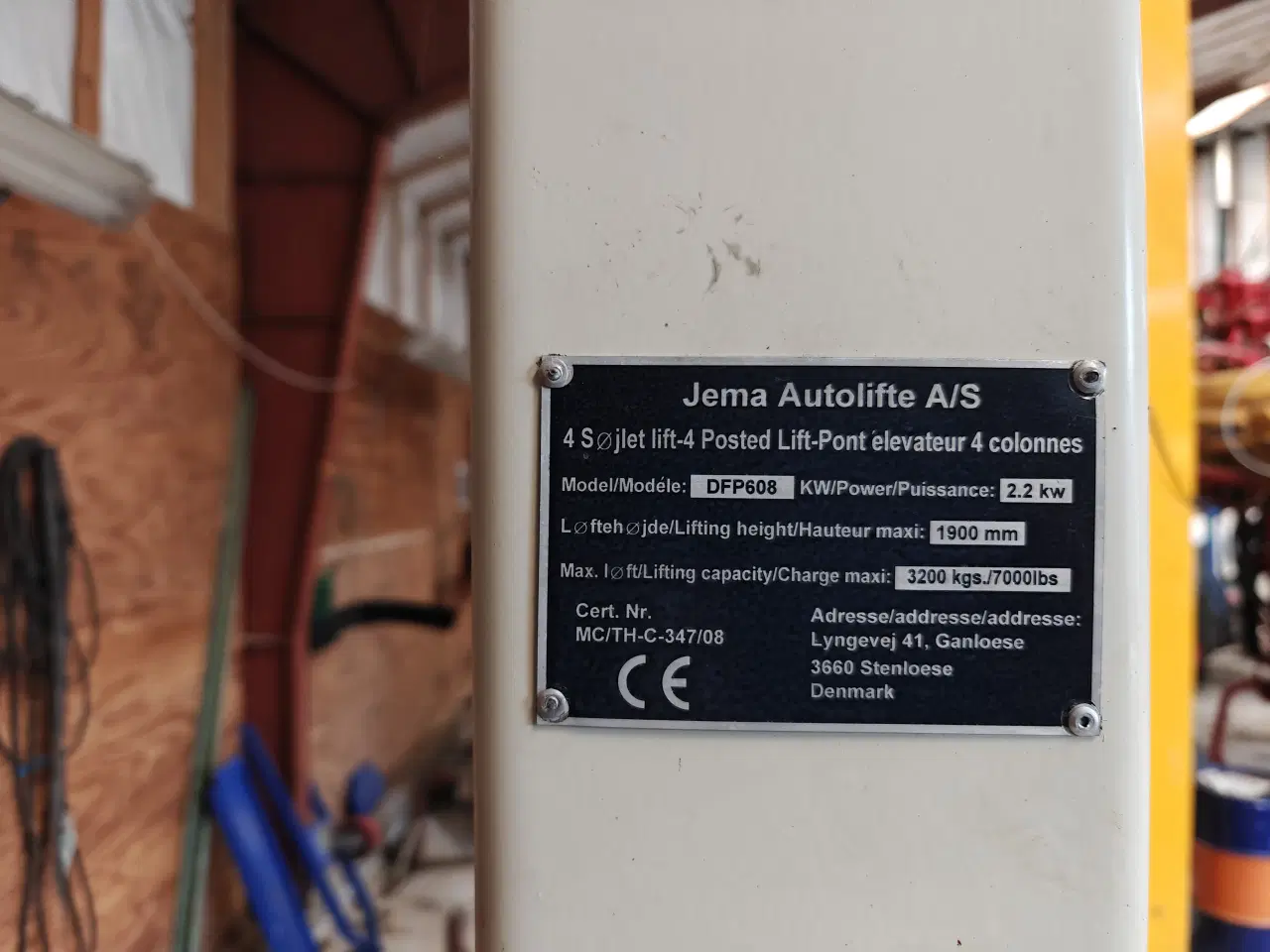 Billede 4 - Autolift 4 søjlet Jema som ny 