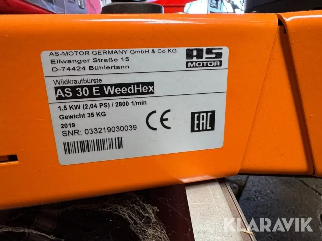 Billede 5 - Ukrudtsbørste AS-Motor AS 30 E WeedHex