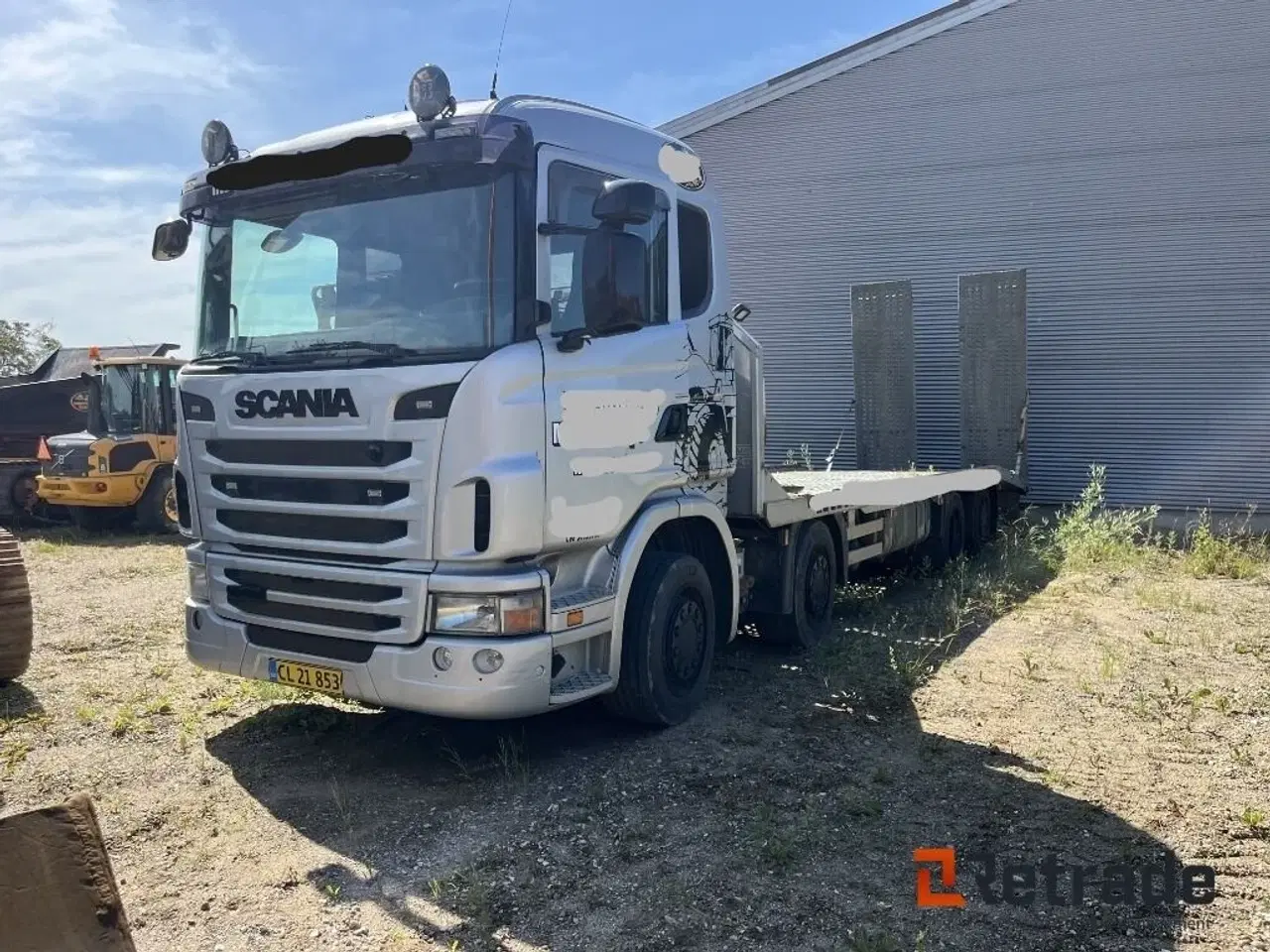 Billede 1 - Scania 8X4 Maskintransporter med Hydrauliske slidsker