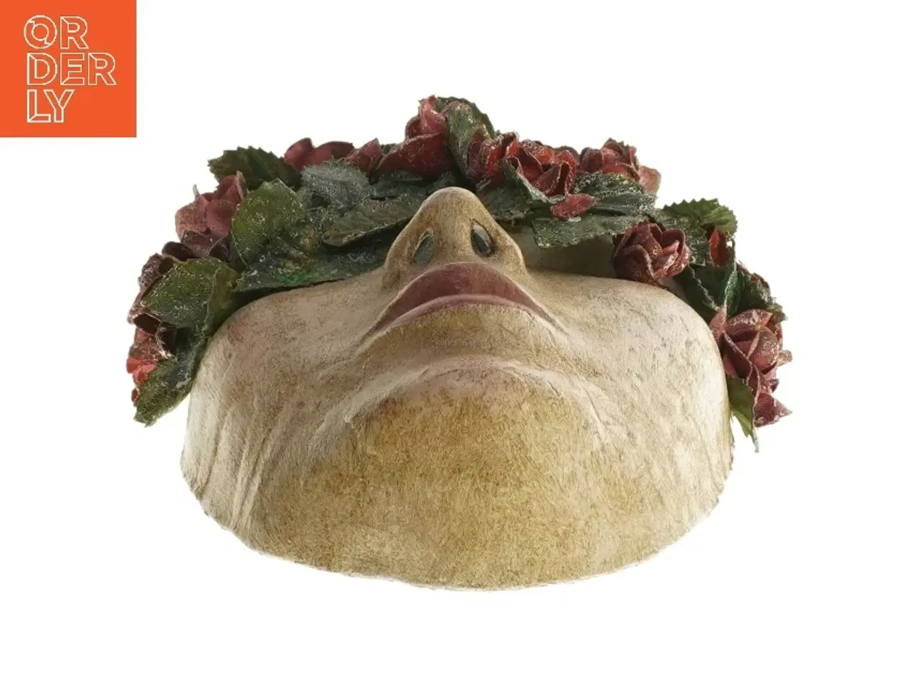 Billede 2 - Vægdekoration Ansigt med roser (str. 21,5 cm)