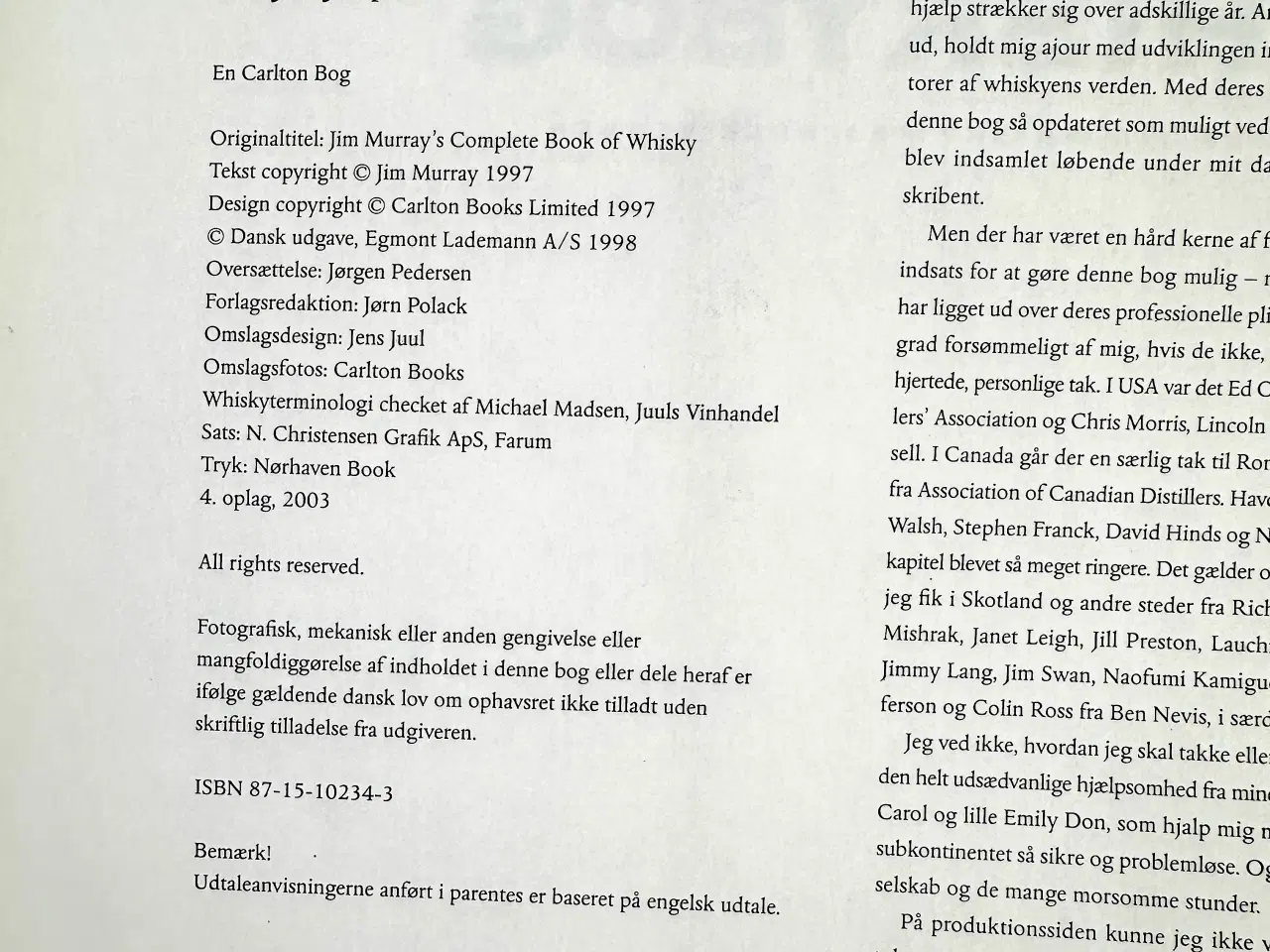 Billede 3 - Whiskybog, Jim Murray, emne: mad og vin