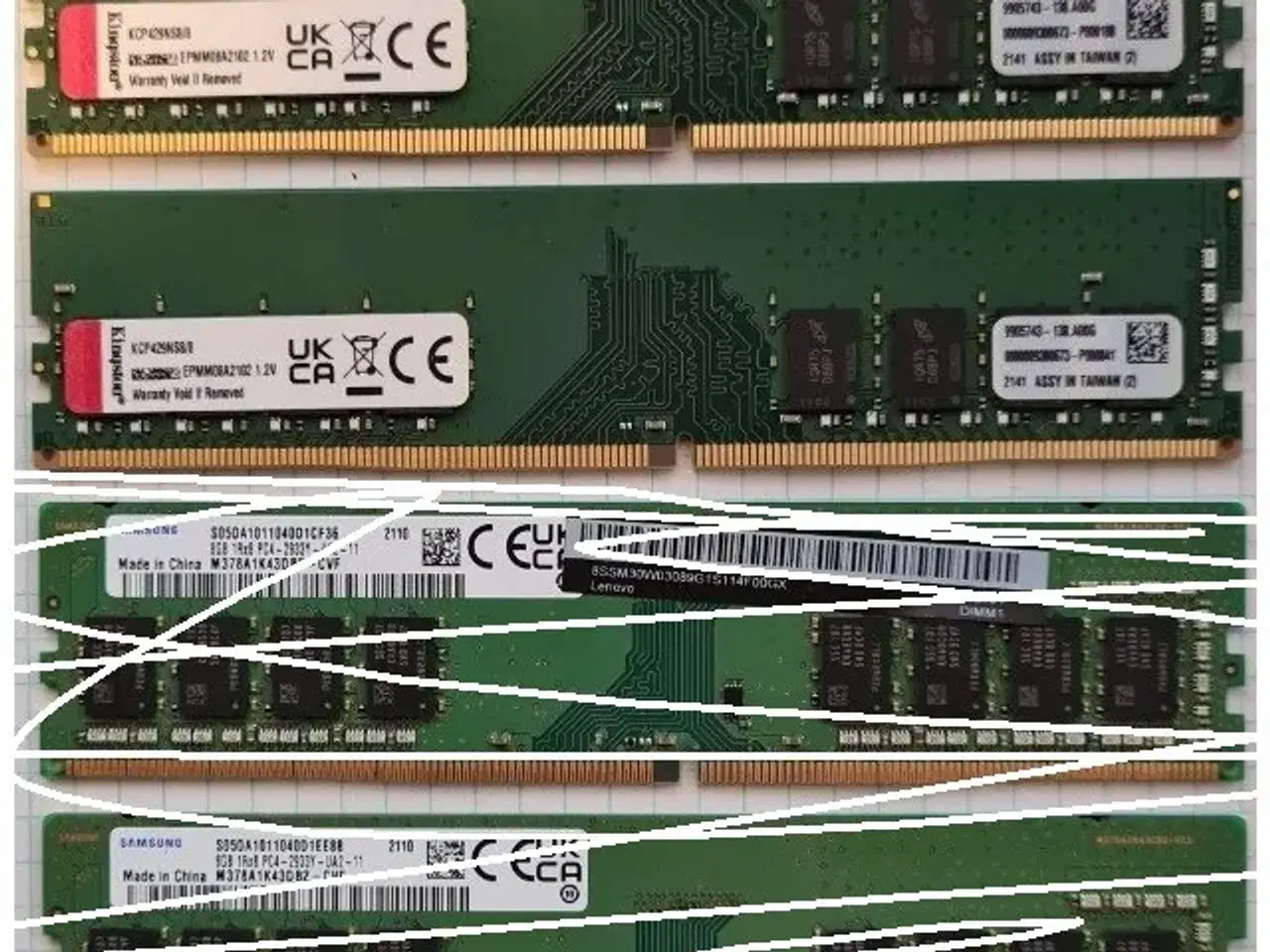 Billede 1 - Kingston 2x8GB 2933MHz DDR4 288-pin SDRAM