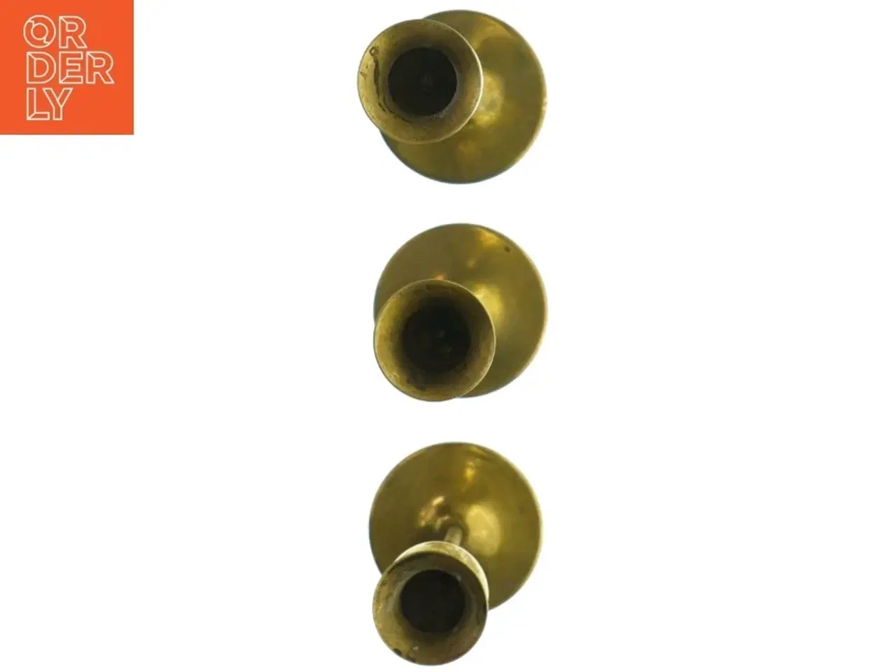 Billede 2 - Messinglysestager (str. H 19-29 cm)