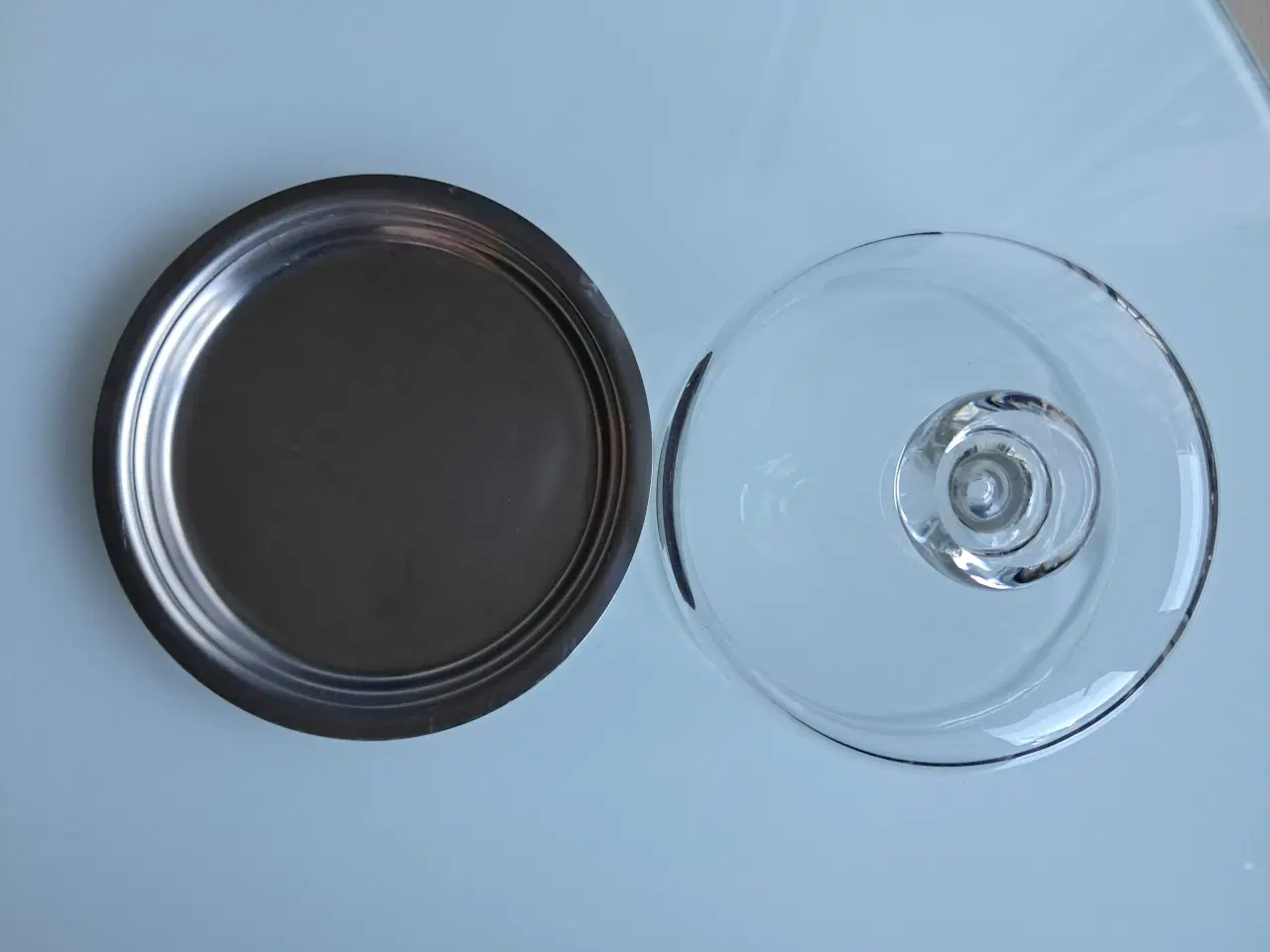 Billede 3 - Oste klokke med metal fad