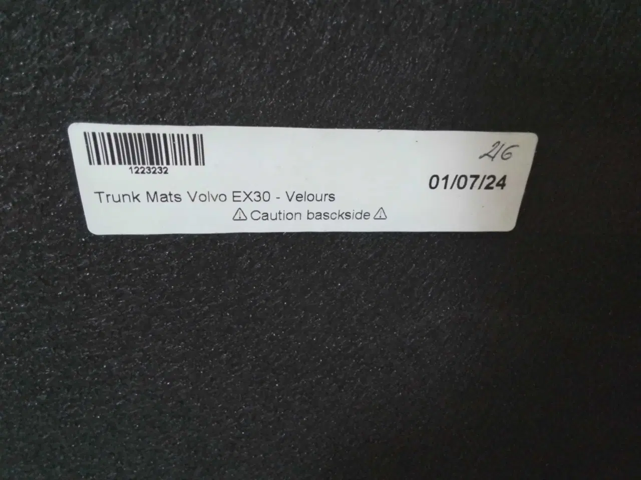 Billede 2 - Volvo ex30 Bagagerum mat