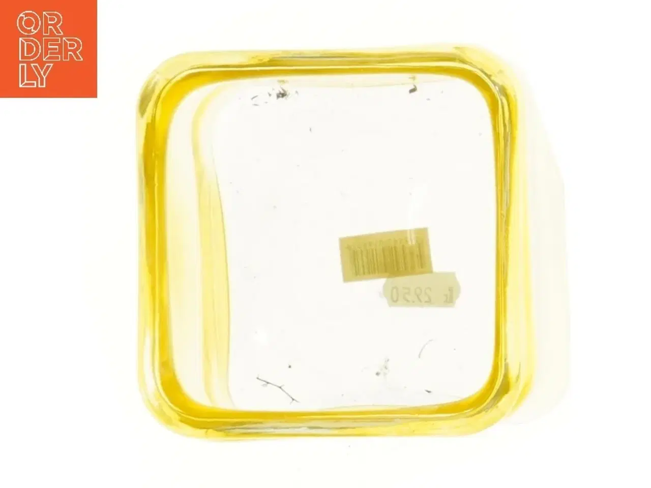 Billede 2 - Gul glasvase 12x12 cm (str. 12x12x12 cm)