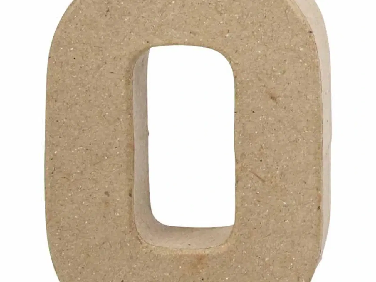 Billede 1 - Håndlavet Bogstav O i Papmaché - 10 cm