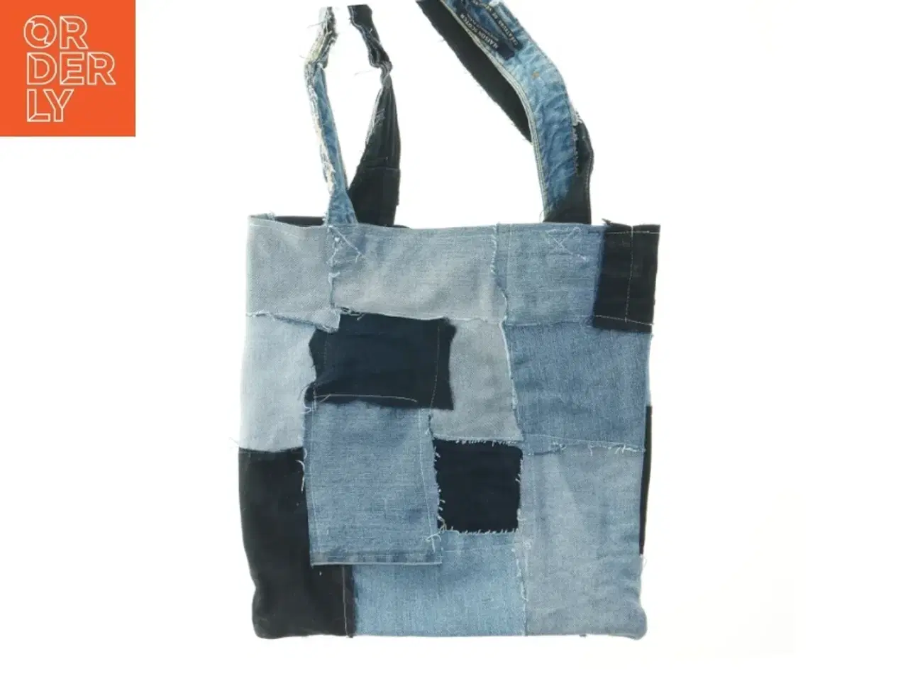 Billede 1 - Patchwork denim taske (str. 33x31 cm)