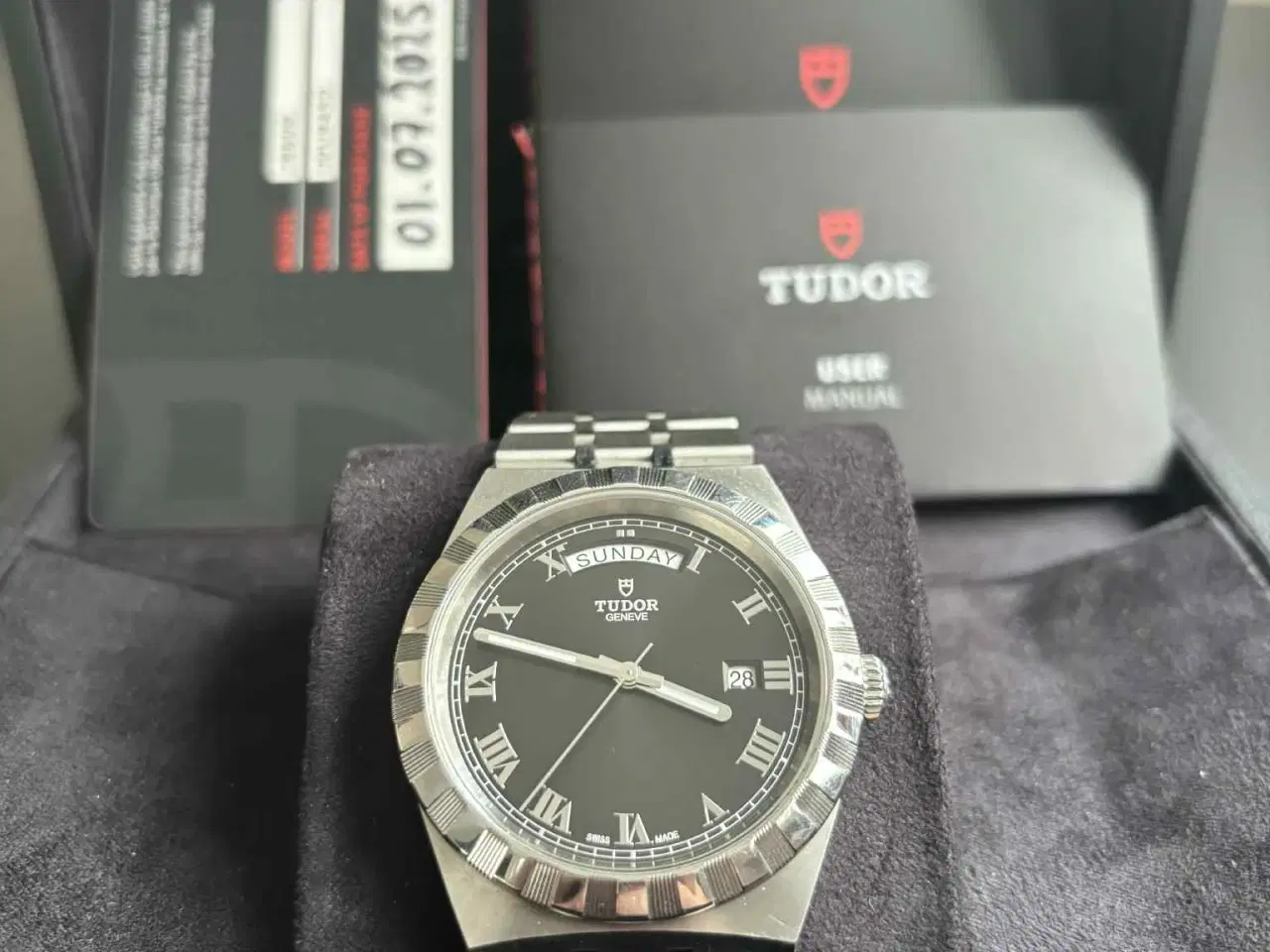 Billede 1 - Tudor Royal Day-Date – Sort skive – Komplet sæt