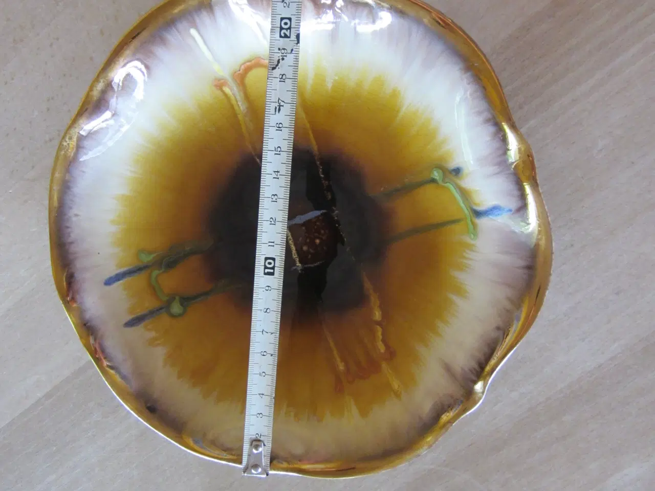 Billede 5 - Flot farverig fad nr. 369 24 - Retro