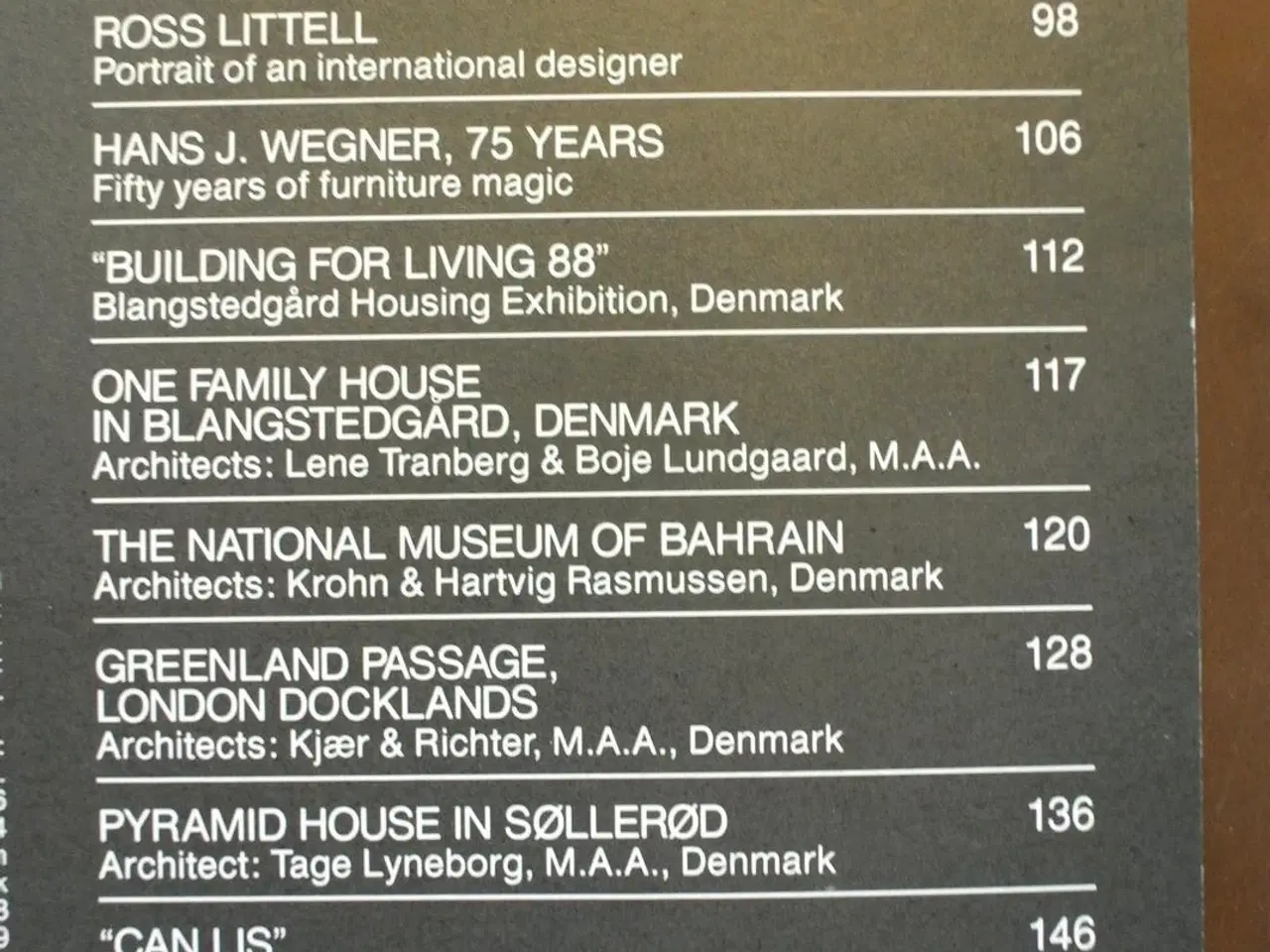 Billede 2 - living architecture no. 8 1989, emne: arkitektur