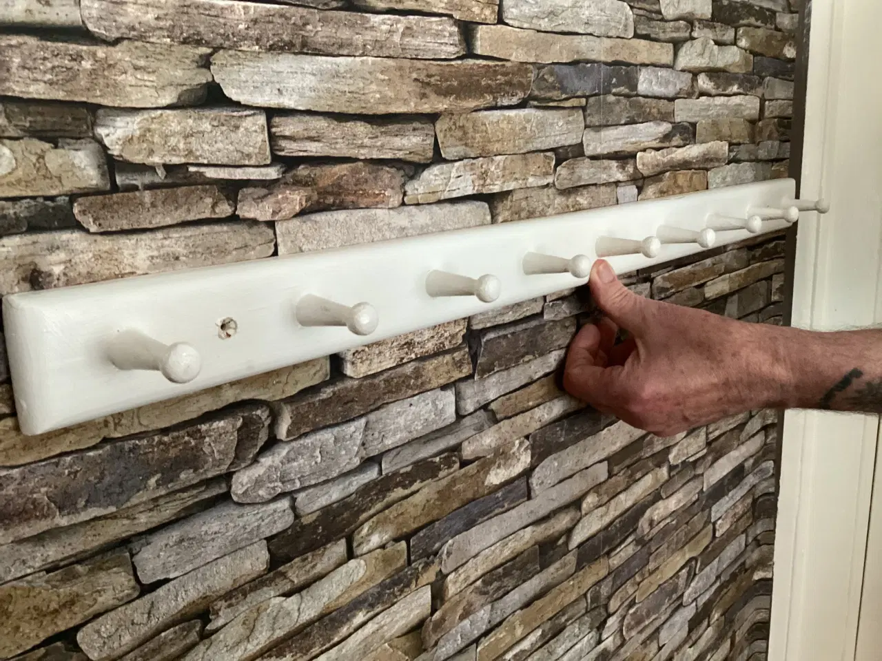 Billede 1 - Vintage knagerække med 9 knager