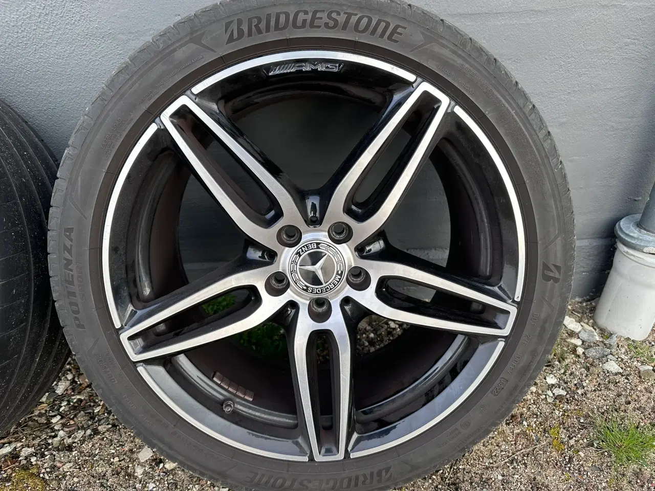 Billede 7 - 19" org. AMG fælge med Bridgestone sommerdæk