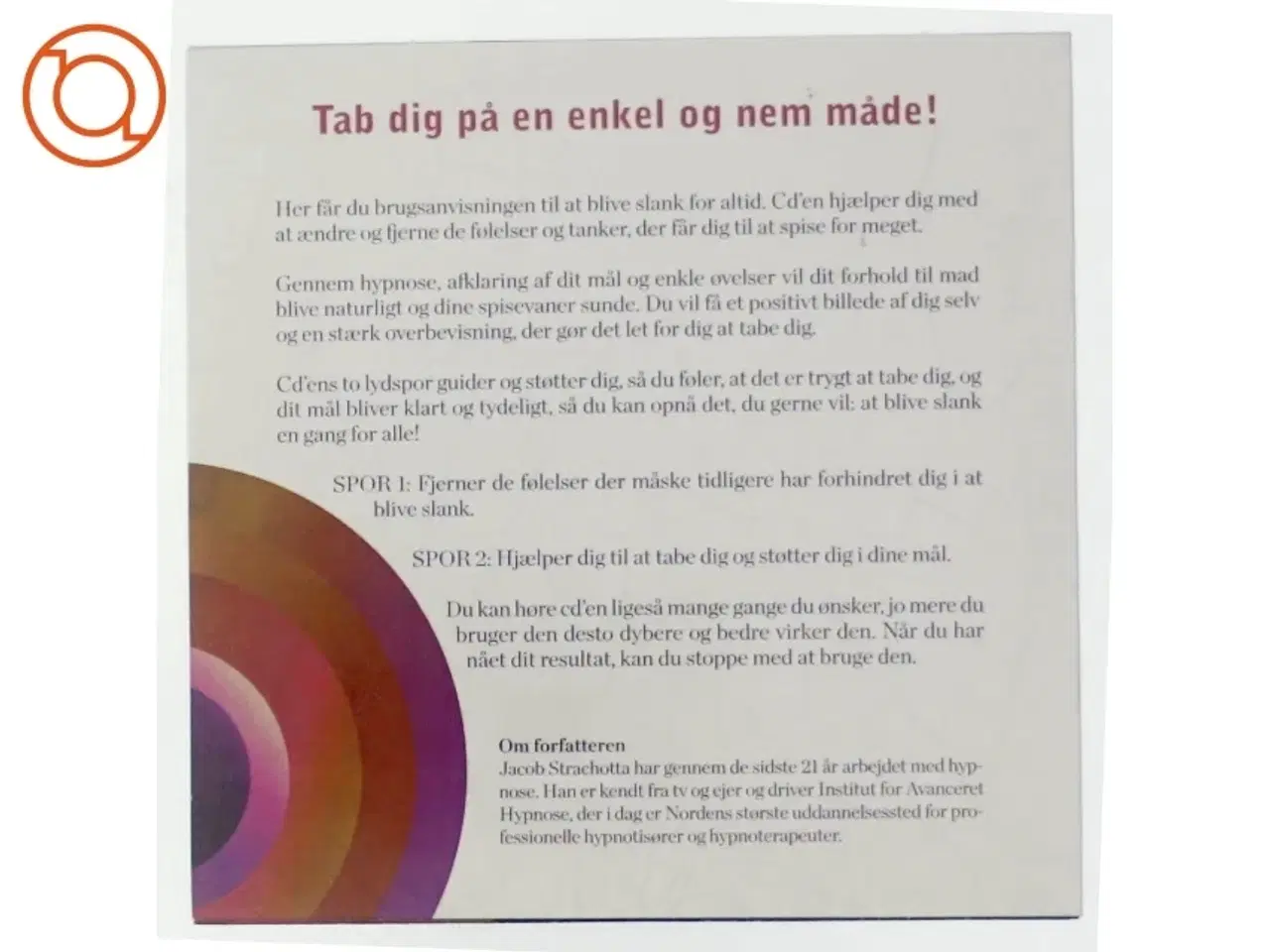 Billede 3 - Slank på 6 uger med hypnose af Jacob Strachotta (CD) fra Ude og Hjemme