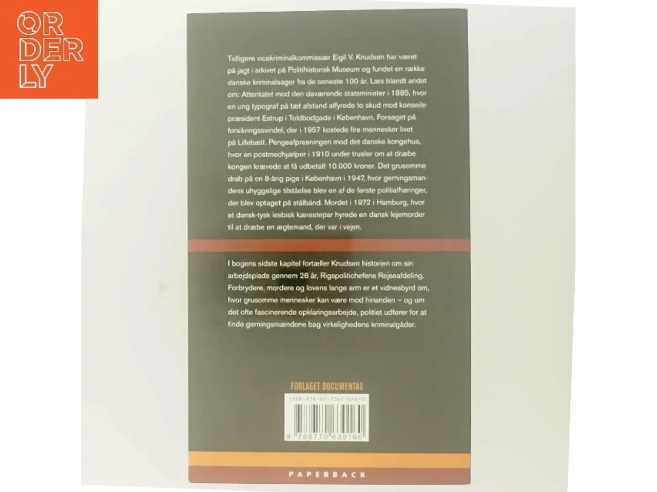 Billede 3 - Forbrydere, mordere og lovens lange arm : danske kriminalsager gennem 100 år af Eigil V. Knudsen (Bog)